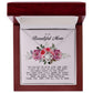 To My Beautiful Mom Love Knot Necklace