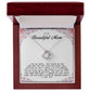 To My Beautiful Mom Love Knot Necklace