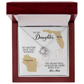 To My Daughter Gift, Love Knot Necklace, Mother Daughter Long Distance Gift