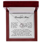 To My Beautiful Mom Love Knot Necklace
