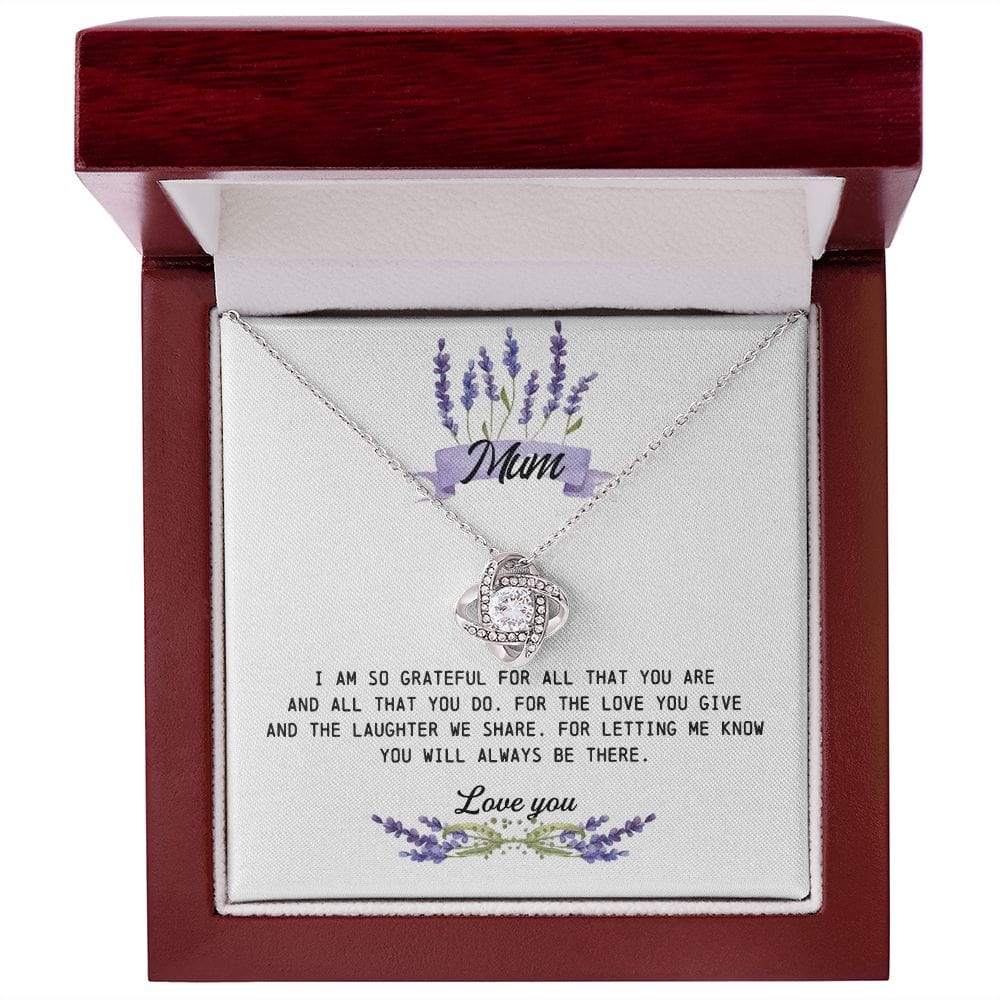 Mum Gift, Love Knot Necklace