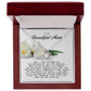 To my Beautiful Mom, Love Knot Necklace, Mother's Day Gift