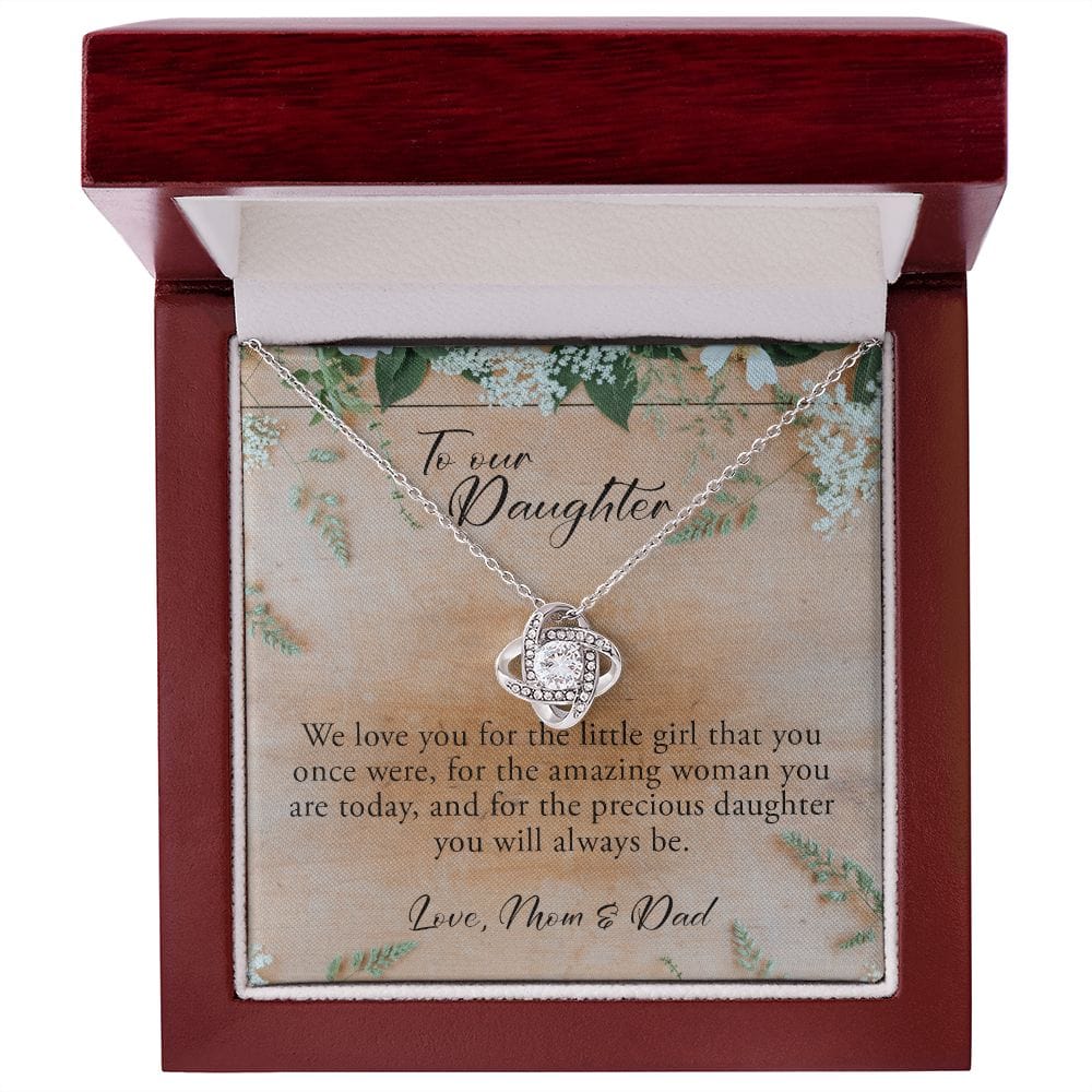 To Our Daughter, Love Knot Necklace