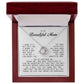 To My Beautiful Mom Love Knot Necklace