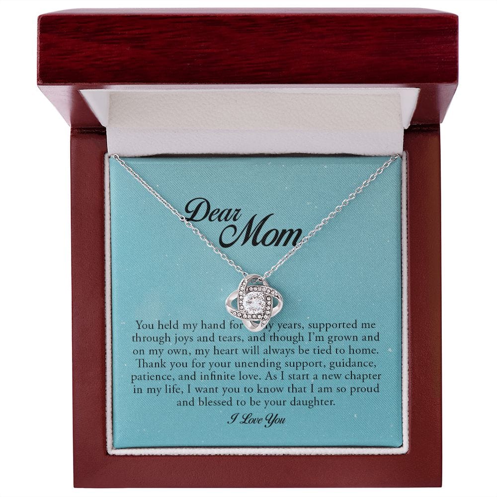 Dear Mom, Love Knot Necklace