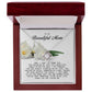 To My Beautiful Mom Love Knot Necklace