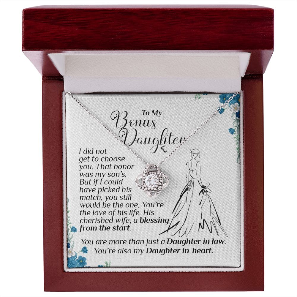To My Bonus Daughter, Daughter-In-Law Gift On Wedding Day, Future Daughter In Law, Gift For Bride From Mother & Father In Law