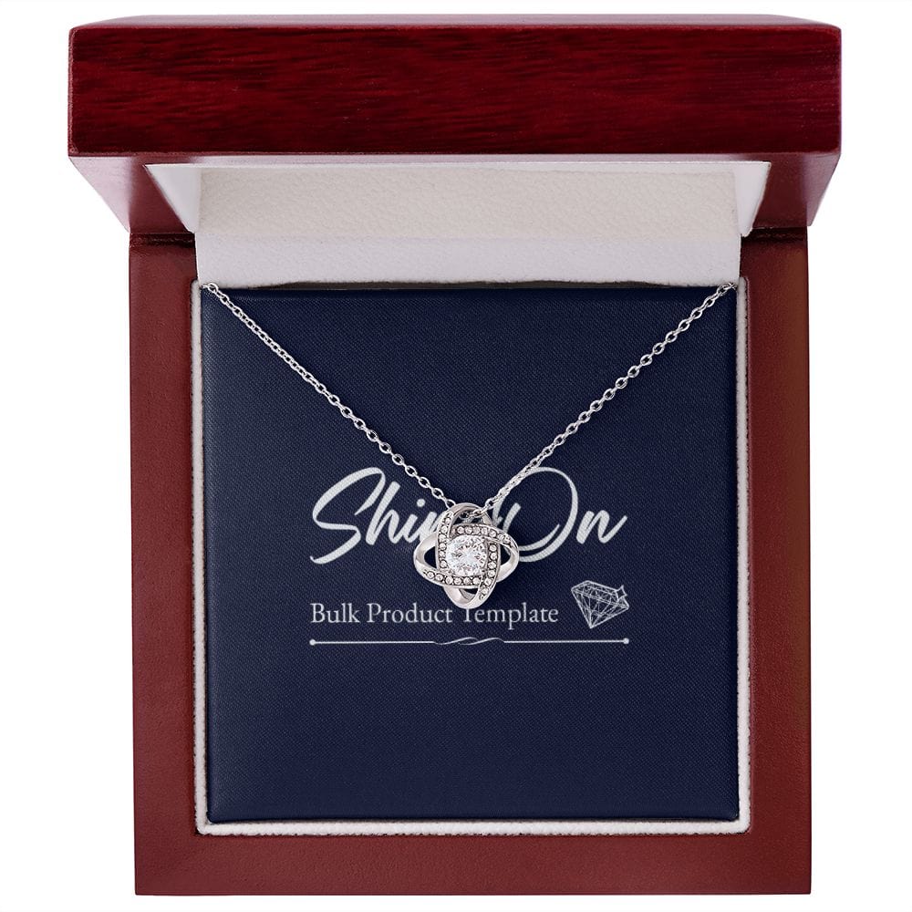 Love Knot Necklace 18K GOLD Template