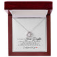 To My Beautiful Bonus Daughter, Love Knot Necklace