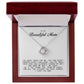 To My Beautiful Mom Love Knot Necklace