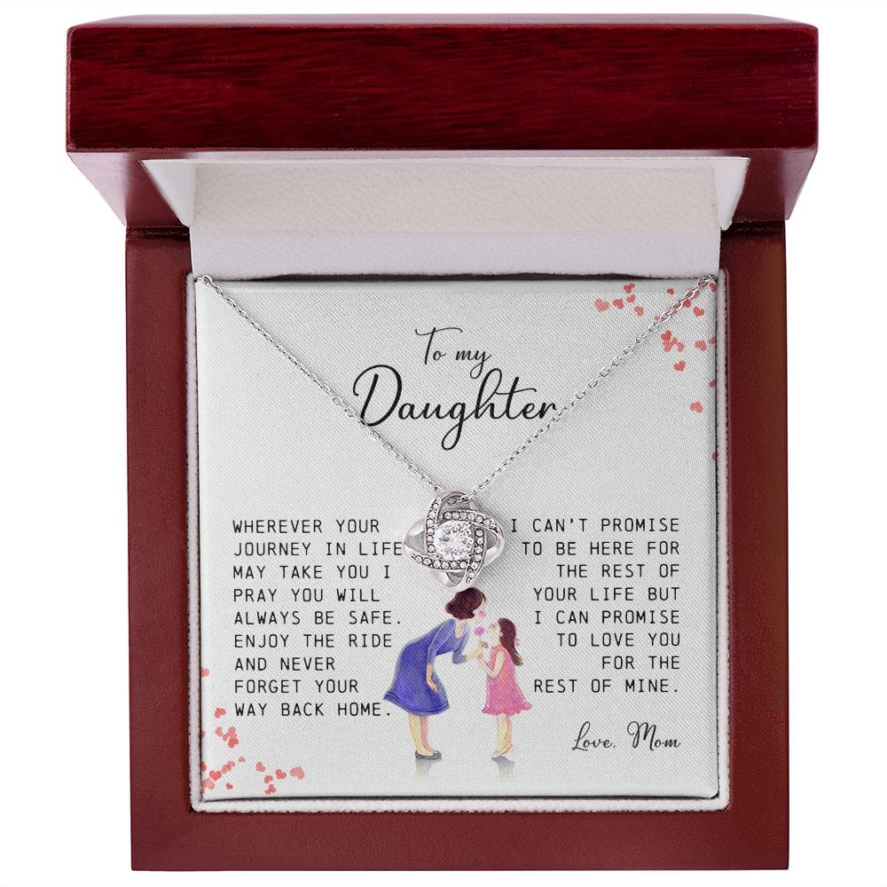 To My Daughter, Love Knot Necklace