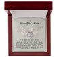 To My Beautiful Mom Love Knot Necklace