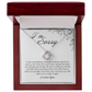 I'm Sorry Card, Love Knot Necklace