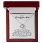 To My Beautiful Mom Love Knot Necklace