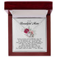 To My Beautiful Mom Love Knot Necklace
