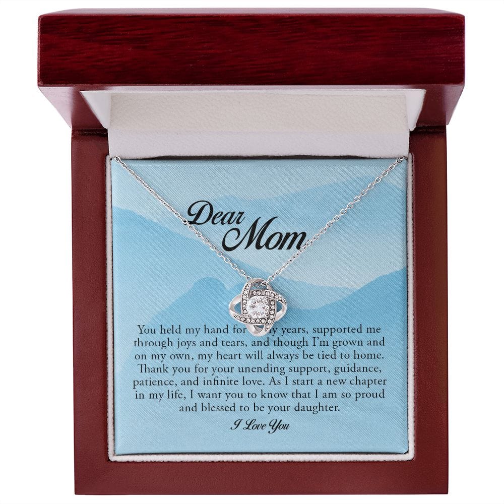 Dear Mom, Love Knot Necklace
