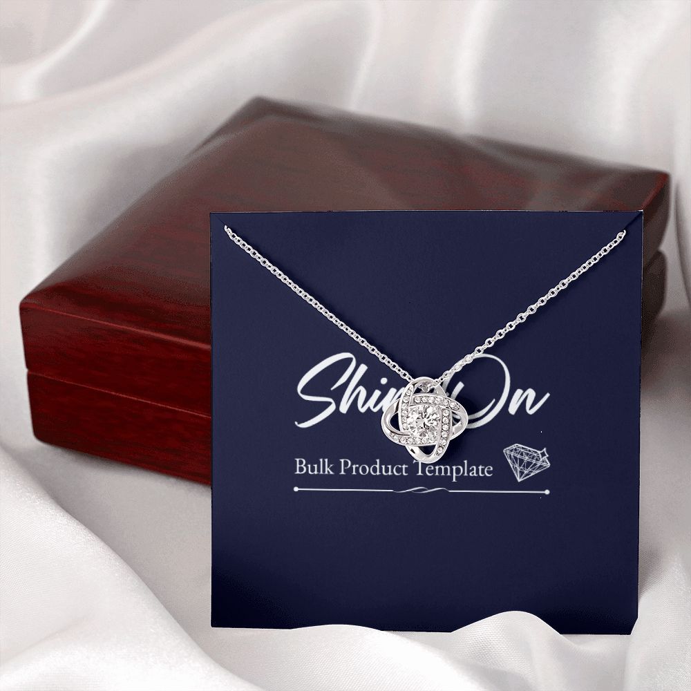 Love Knot Necklace 18K GOLD Template