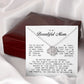To My Beautiful Mom Love Knot Necklace