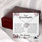 To My Granddaughter, Love Knot Necklace