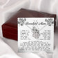 To My Beautiful Mom Love Knot Necklace