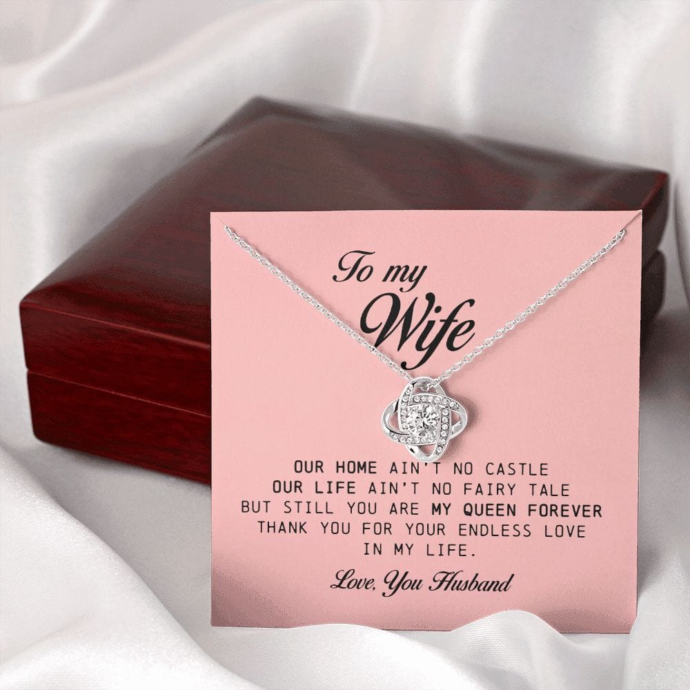 To My Wife, Love Knot Necklace
