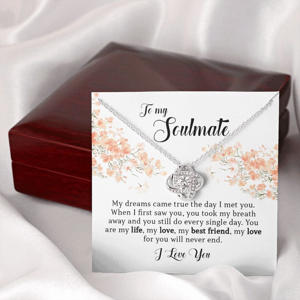 To My Soulmate, Love Knot Necklace
