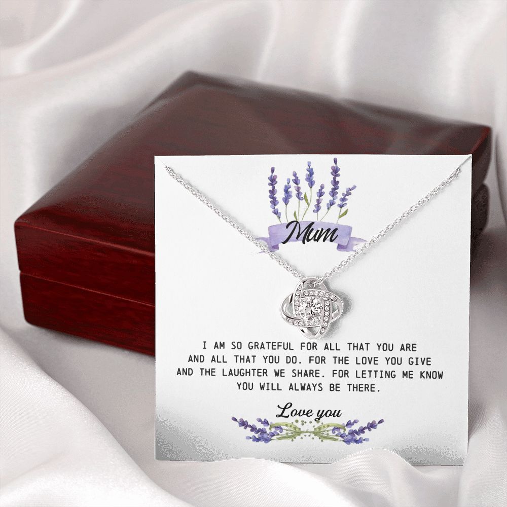Mum Gift, Love Knot Necklace