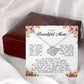 To My Beautiful Mom Love Knot Necklace