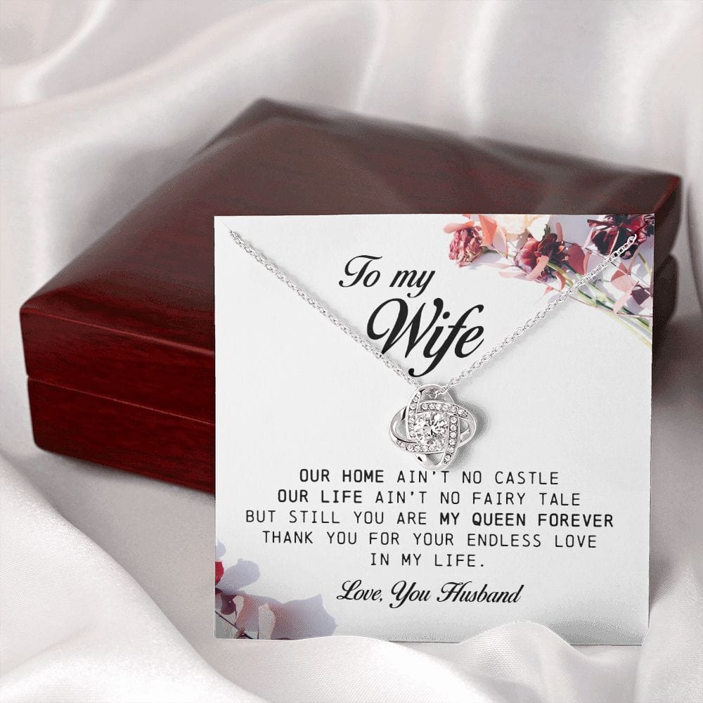 To My Wife, Love Knot Necklace