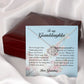 To My Granddaughter, Love Knot Necklace