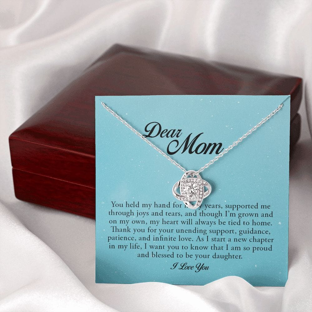 Dear Mom, Love Knot Necklace