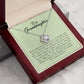 To My Granddaughter, Love Knot Necklace