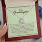 To My Granddaughter, Love Knot Necklace
