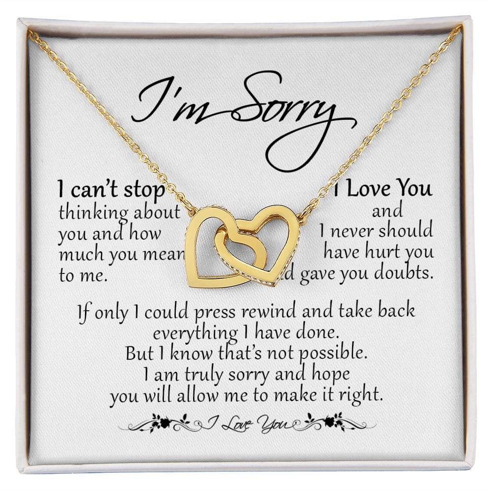 I'm Sorry Card, Apology Gift For Her, Forgiveness Gift, I'm Sorry Gift For Wife, Sorry Gift for Girlfriend, Gift To Say Sorry