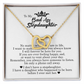 To My Badass Daughter, Interlocking Hearts Necklace