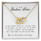 To My Niece, Interlocking Hearts Necklace