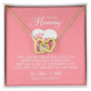 To my Mommy, Mother's Day Gift, Pregnancy Gift for Soon to Be Mom, Baby Shower Gift,  Interlocking Hearts Necklace