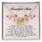 To my Beautiful Mom, Interlocking Hearts Necklace
