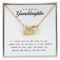 To My Beautiful Granddaughter, Interlocking Hearts Necklace