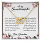 To My Granddaughter "Never Forget That I Love You" Interlocking Hearts Necklace