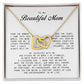 To My Beautiful Mom, Interlocking Hearts Necklace