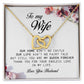 To My Wife, Interlocking Hearts Necklace