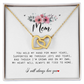 Mom Gift, Interlocking Hearts Necklace