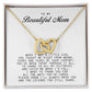 To my Beautiful Mom, Interlocking Hearts Necklace