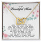 To my Beautiful Mom, Interlocking Hearts Necklace