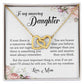 To My Amazing Daughter, Interlocking Hearts Necklace
