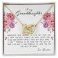 To My Granddaughter, Interlocking Hearts Necklace