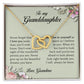 To My Granddaughter, Interlocking Hearts Necklace