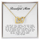 To My Beautiful Mom, Interlocking Hearts Necklace