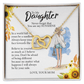 To My Daughter, Interlocking Hearts Necklace